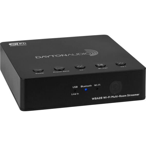 Main product image for Dayton Audio WBA28 Wi-Fi Bluetooth Multi-Room Stream300-5770